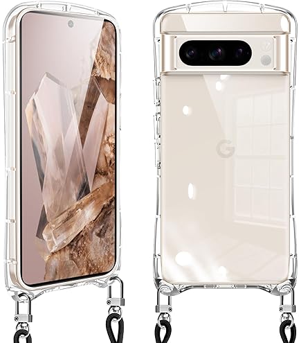 Amazon.co.jp: Google Pixel 8 Pro ケース クリア ショルダー